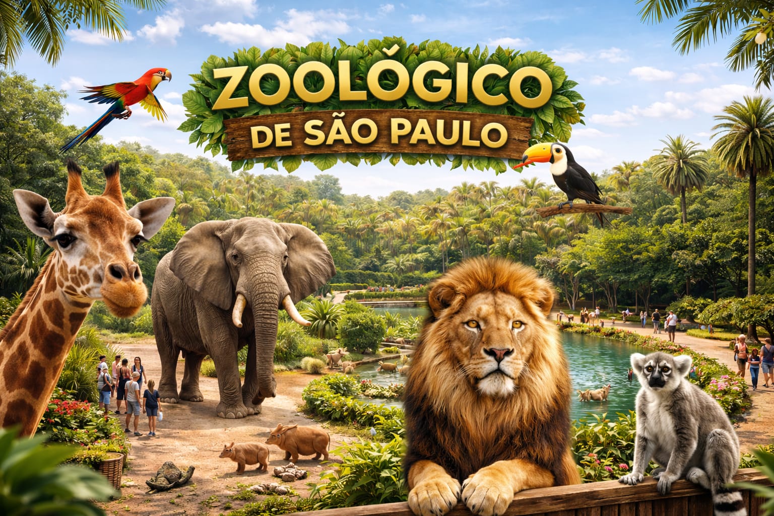 Zoo SP - Zoológico com fauna diversa